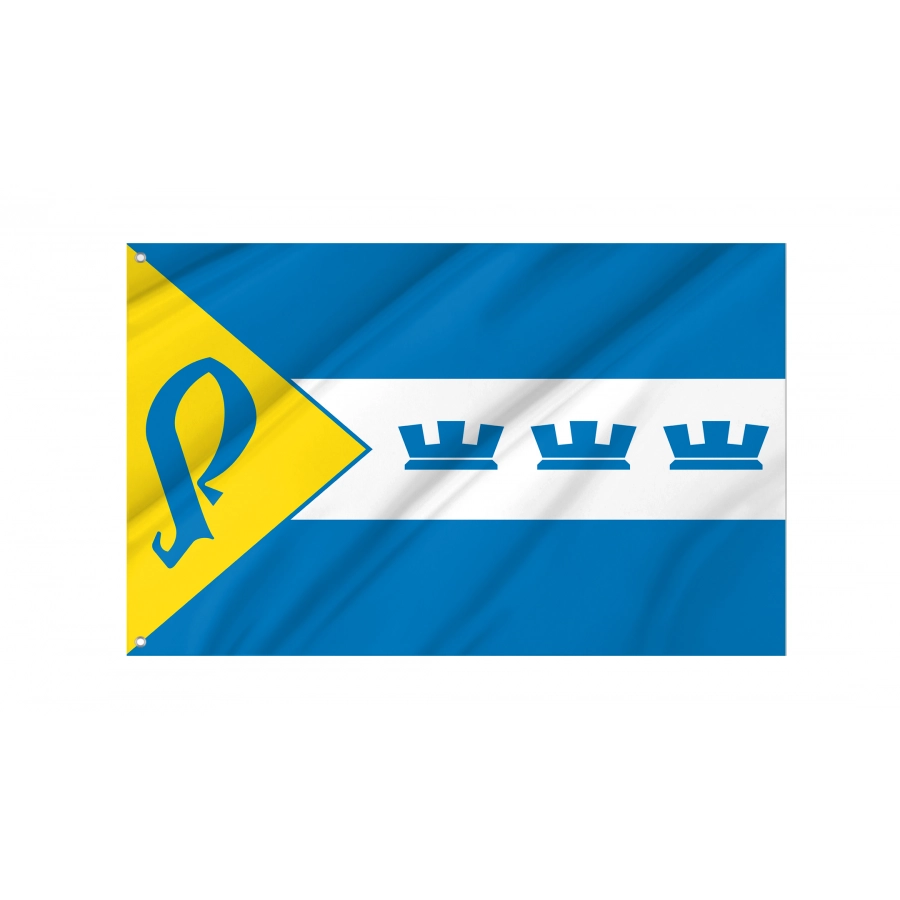Flag of Rohatyn Region, Ivano-Frankivsk District, Patriotic Flags, Unique Design Print, Flags for Indoor & Outdoor Use