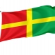 Romaniv Region of Zhytomyr District in the northern Ukraine Flag - Imagine 1