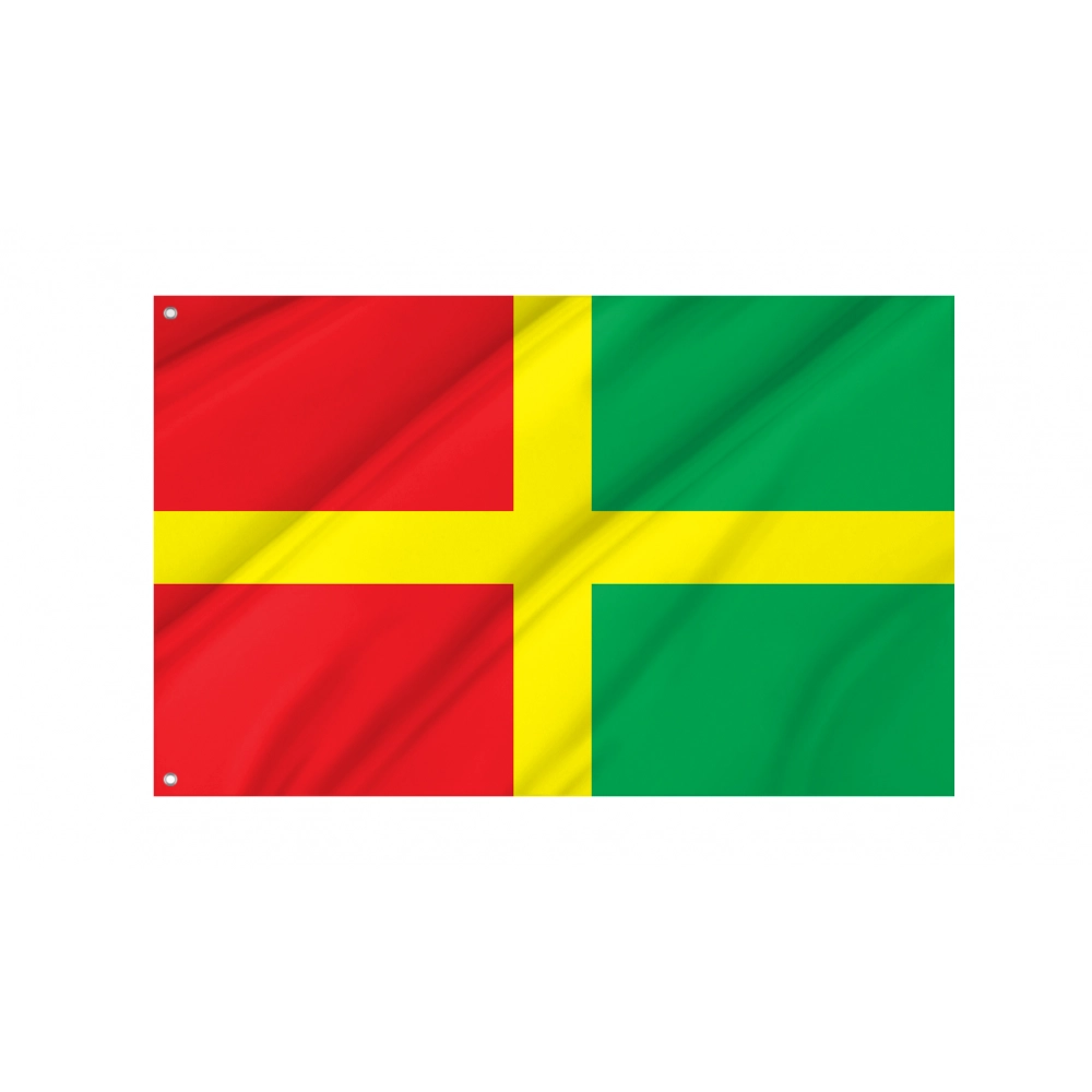 Romaniv Region of Zhytomyr District in the northern Ukraine Flag