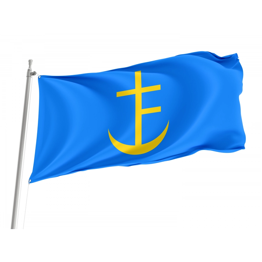 Flag of Staryi Sambir, Lviv District, Patriotic Flags, Unique Design Print, Flags for Indoor & Outdoor Use