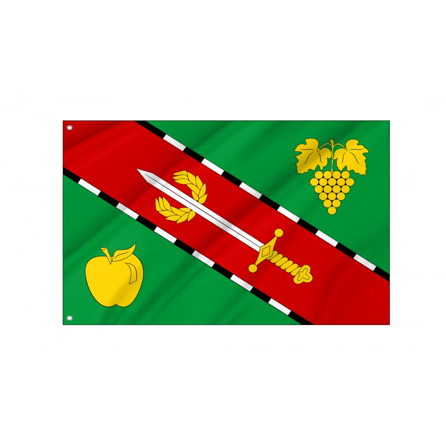 Flag of Verkhnosadove Village Sevastopol, Patriotic Flags, Unique Design Print, Flags for Indoor & Outdoor Use