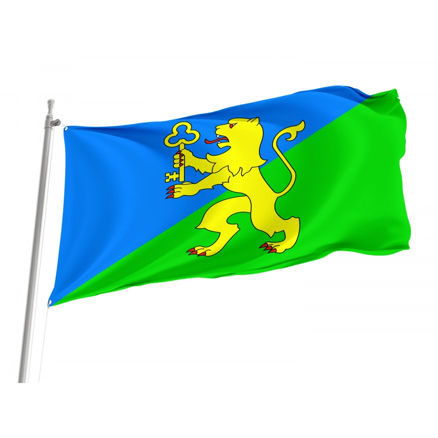 Flag of Zhovkva Region, Lviv District, Patriotic Flags, Unique Design Print, Flags for Indoor & Outdoor Use