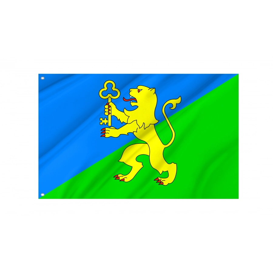 Flag of Zhovkva Region, Lviv District, Patriotic Flags, Unique Design Print, Flags for Indoor & Outdoor Use