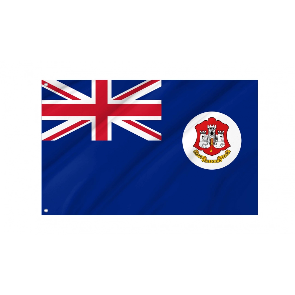 Gibraltar 1875-1921 Flag for Indoor & Outdoor Use