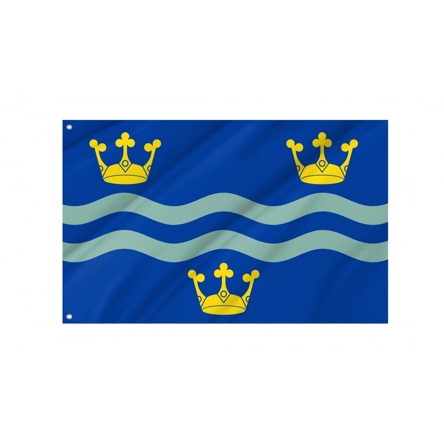 Flag of Cambridgeshire Blue, Patriotic Flags, Unique Design Print, Flags for Indoor & Outdoor Use