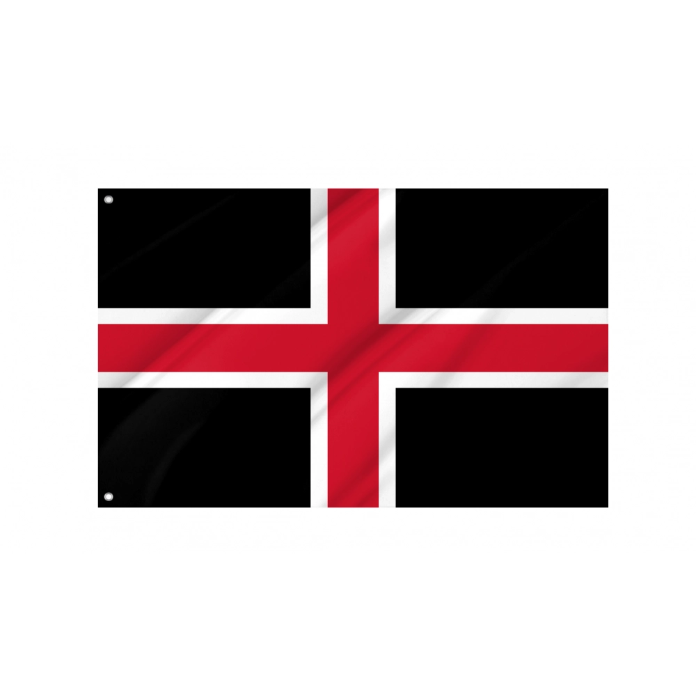 Durham Black Flag for Indoor & Outdoor Use