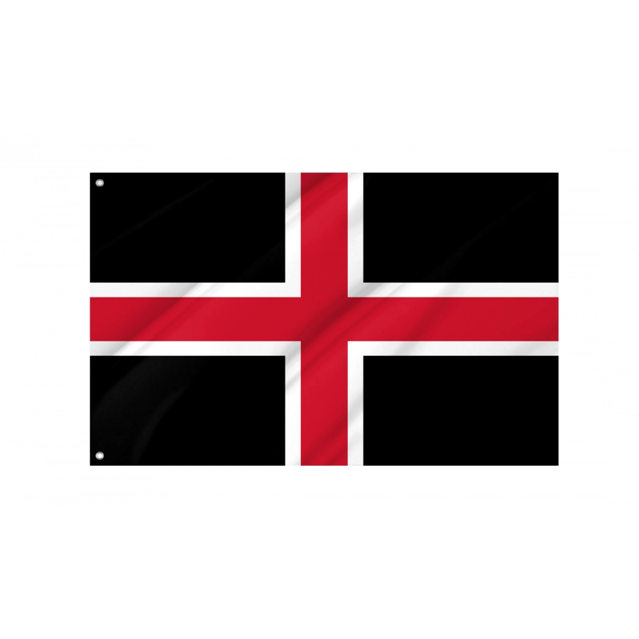 Flag of Durham Black, Patriotic Flags, Unique Design Print, Flags for Indoor & Outdoor Use
