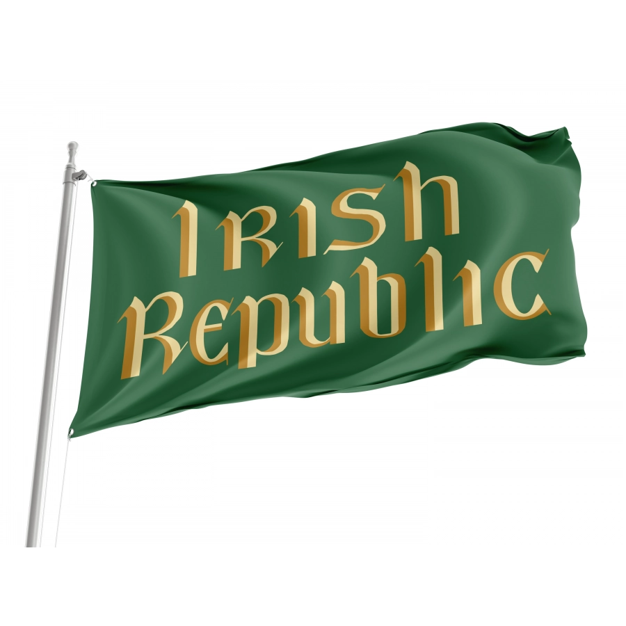 Flag of Irish Republic, Patriotic Flags, Unique Design Print, Flags for Indoor & Outdoor Use