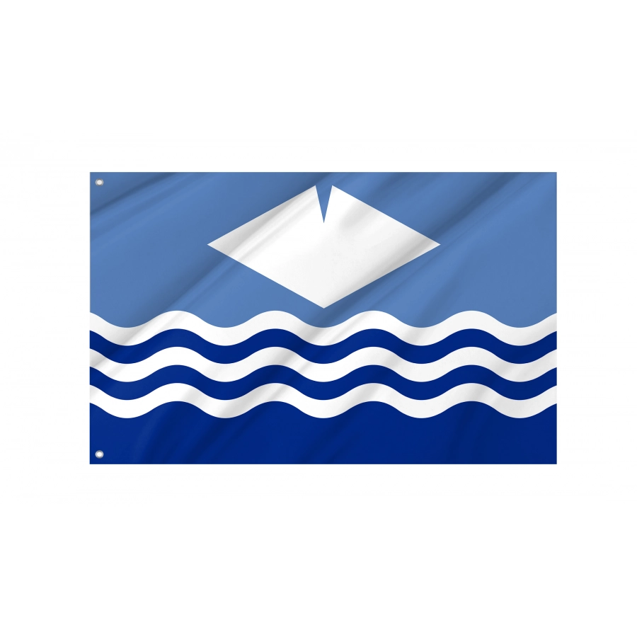 Flag Isle of Wight New (Waves), Patriotic Flags, Unique Design Print, Flags for Indoor & Outdoor Use