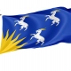 Merionethshire Flag for Indoor & Outdoor Use - Imagine 1