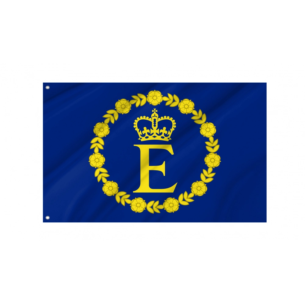 Elizabeth II Standard Flag for Indoor & Outdoor Use