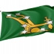 Starry Plough Green Flag for Indoor & Outdoor Use - Imagine 1