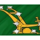 Starry Plough Green Flag for Indoor & Outdoor Use - Imagine 2