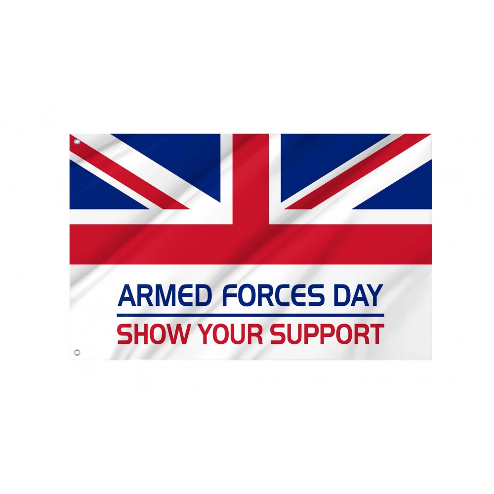 Armed Forces Day (UK) Flag for Indoor & Outdoor Use