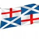 England Scotland Naval Ensign 1659 Flag for Indoor & Outdoor Use - Imagine 1