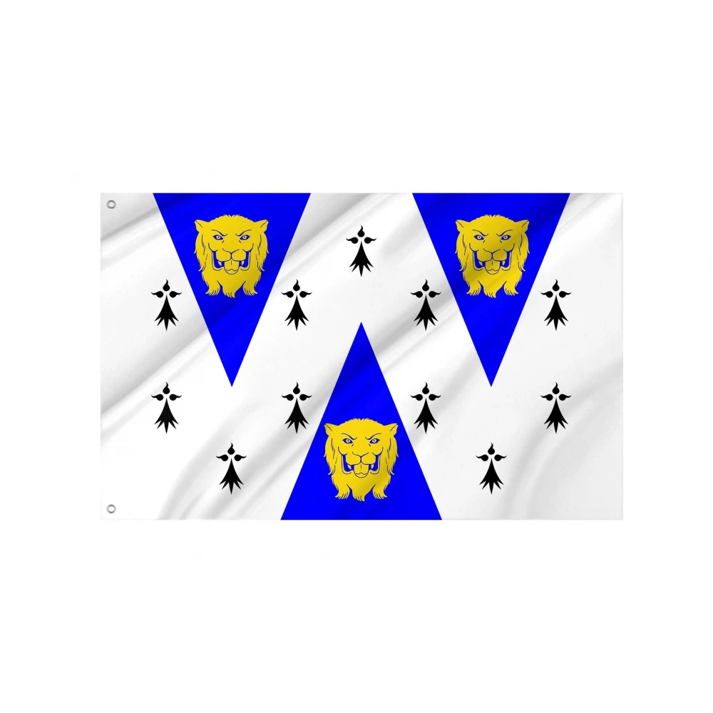 Shropshire White Flag for Indoor & Outdoor Use