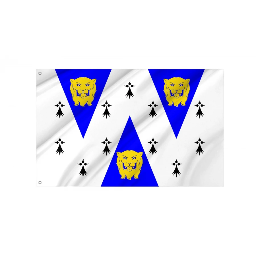 Shropshire White Flag for Indoor & Outdoor Use, GBR21