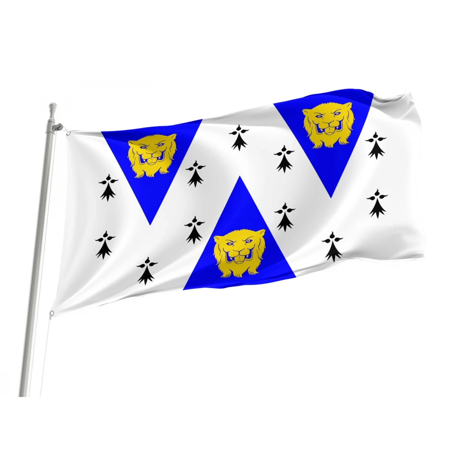 Shropshire White Flag for Indoor & Outdoor Use, GBR21