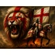 England Patriotic Horse Knight Lion Flag - Imagine 2