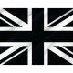 Union Jack Black & White Flag - Imagine 2