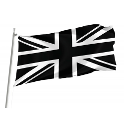 Union Jack Black & White Flag for Indoor & Outdoor Use