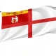Warwickshire English Deface Flag for Indoor & Outdoor Use - Imagine 1