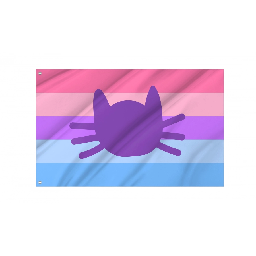 Flag of Catgender, Unique Design Print, Flags for Indoor & Outdoor Use