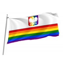 Gay Pride Flag of Poland for Indoor & Outdoor Use