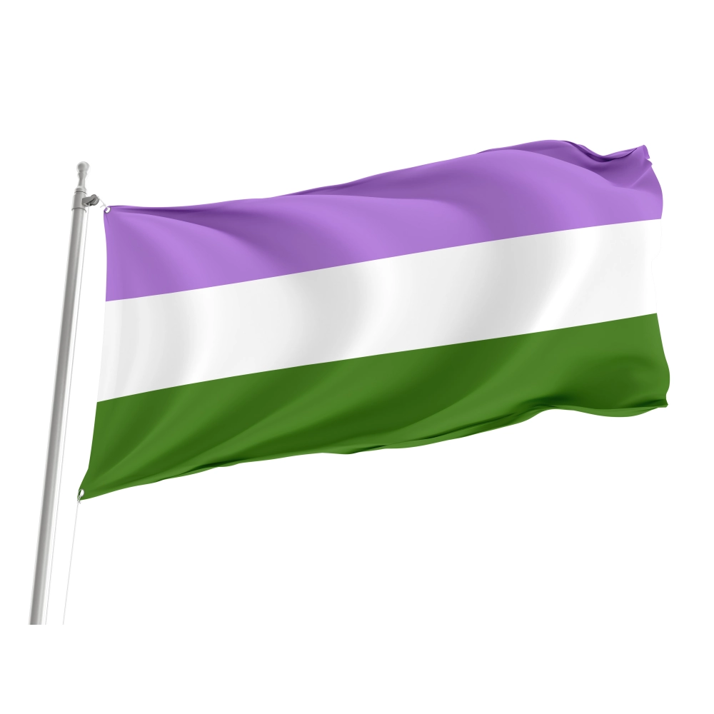 Genderqueer Pride Flag for Indoor & Outdoor Use