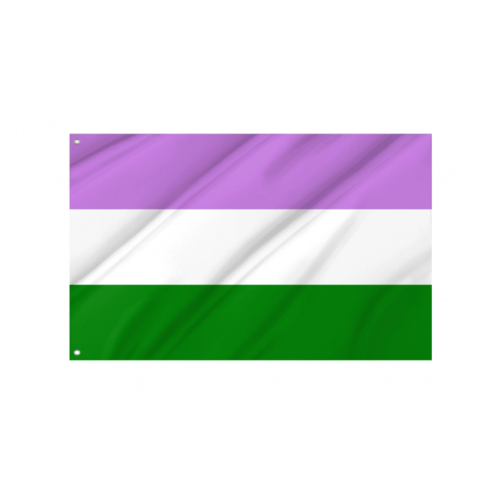 Genderqueer Pride Flag for Indoor & Outdoor Use