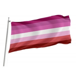 Lesbian Stripes No Lips Flag for Indoor & Outdoor Use