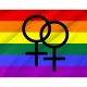 Lesbian Pride Rainbow Flag for Indoor & Outdoor Use - Imagine 2