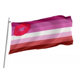 Lipstick Lesbian Flag for Indoor & Outdoor Use