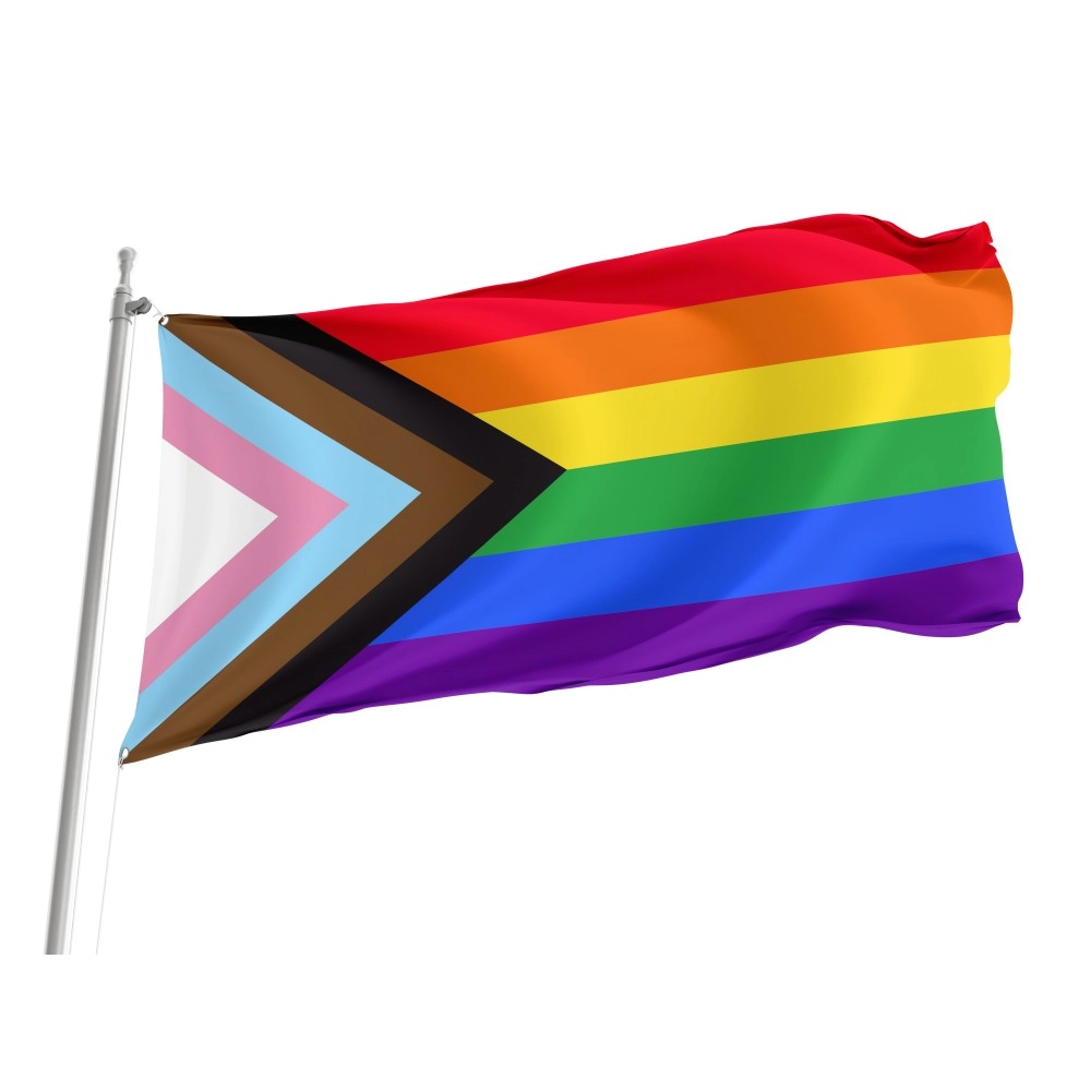 Progress Pride Flag for Indoor & Outdoor Use