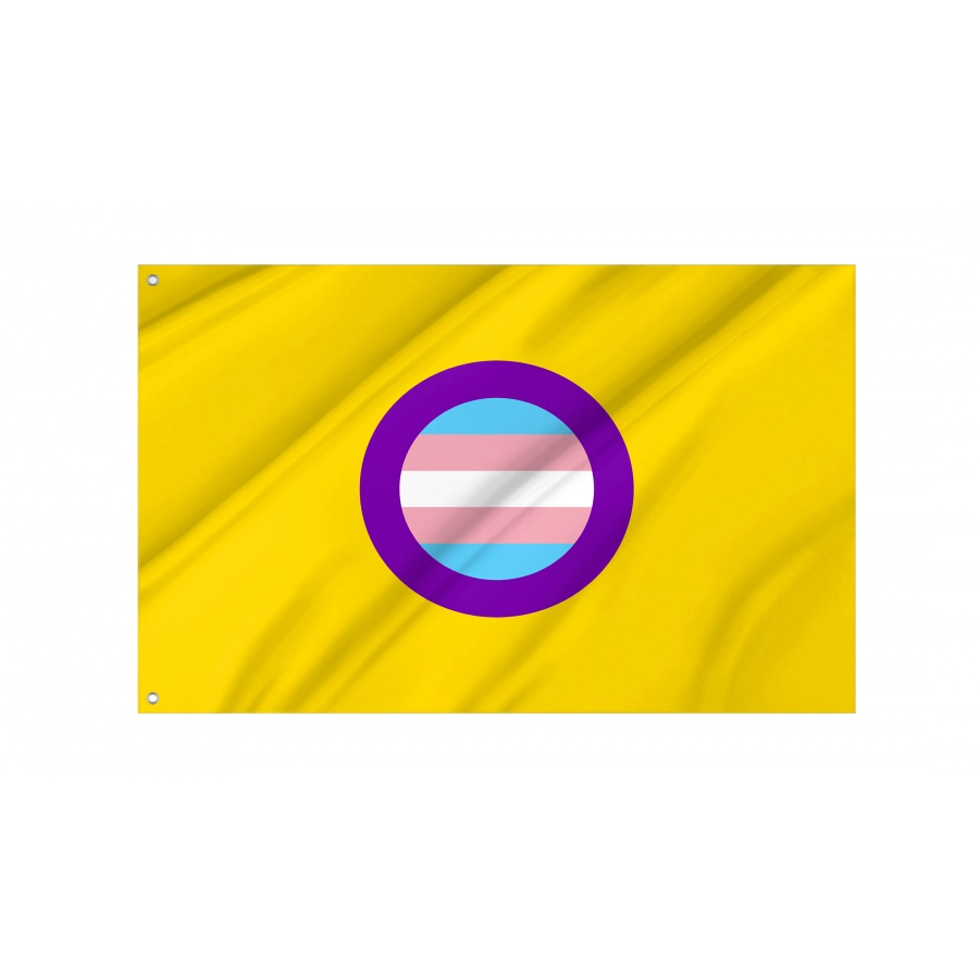 Flag of Trans Intersex Pride, Unique Design Print, Flags for Indoor & Outdoor Use