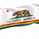 California Rainbow Flag for Indoor & Outdoor Use - Imagine 1