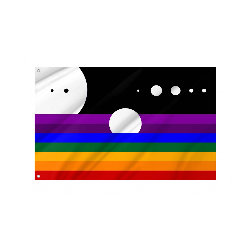 Earth Rainbow Flag for Indoor & Outdoor Use