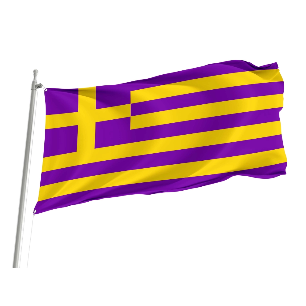 Greek Intersex Pride Flag for Indoor & Outdoor Use