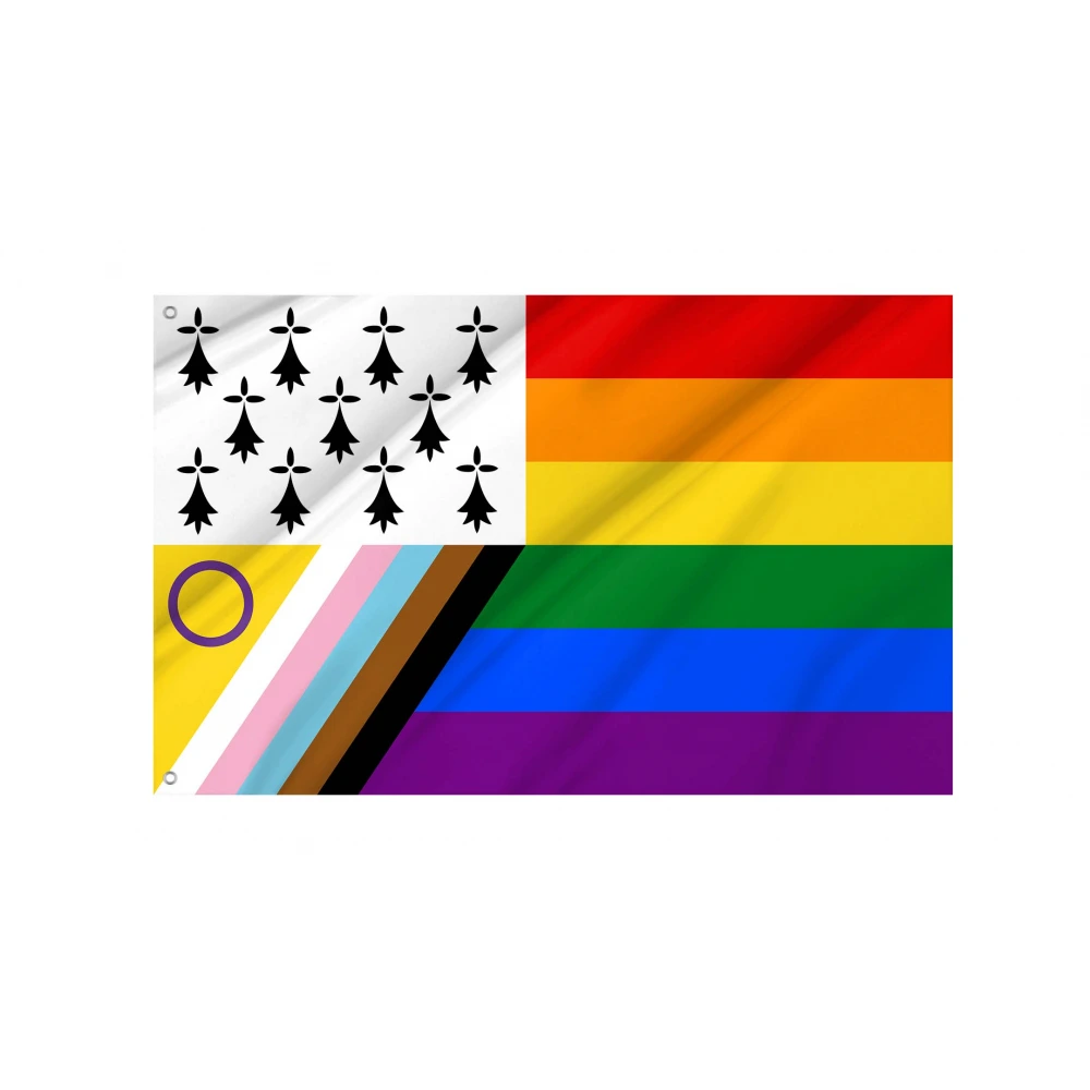 LGBT inclusif Breton Flag for Indoor & Outdoor Use