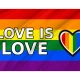 Love Is Love Rainbow Flag for Indoor & Outdoor Use - Imagine 2