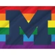 Michigan Wolverines Rainbow Flag for Indoor & Outdoor Use - Imagine 2