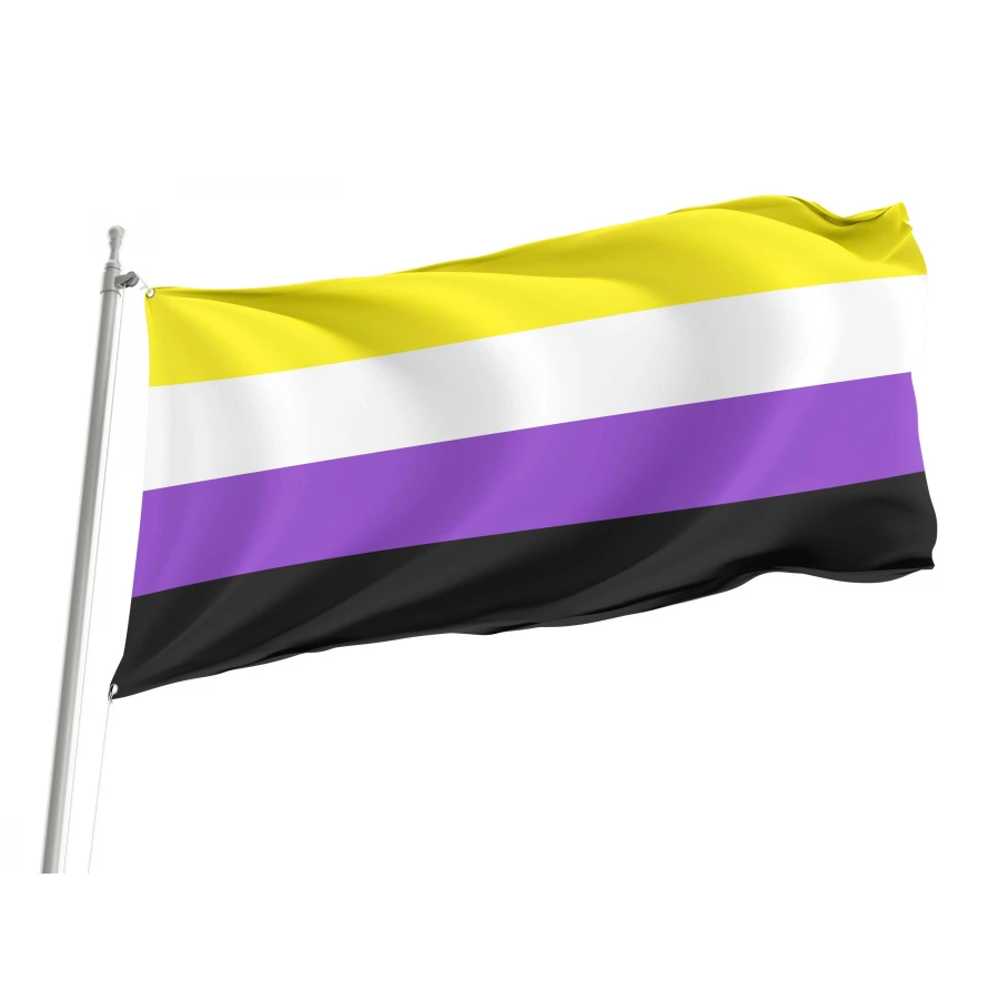 Non-binary Flag for Indoor & Outdoor Use, PRIDE20