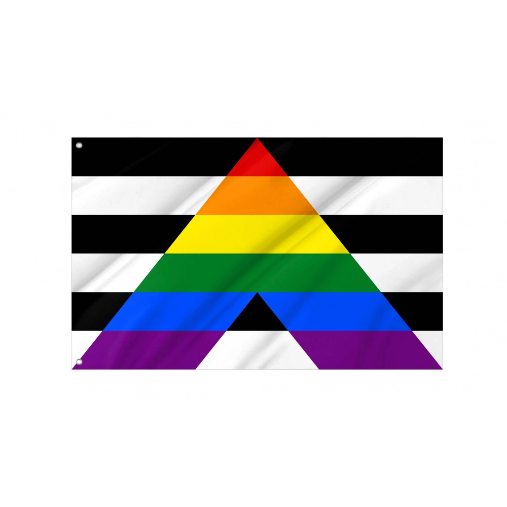 Straight Ally Flag for Indoor & Outdoor Use
