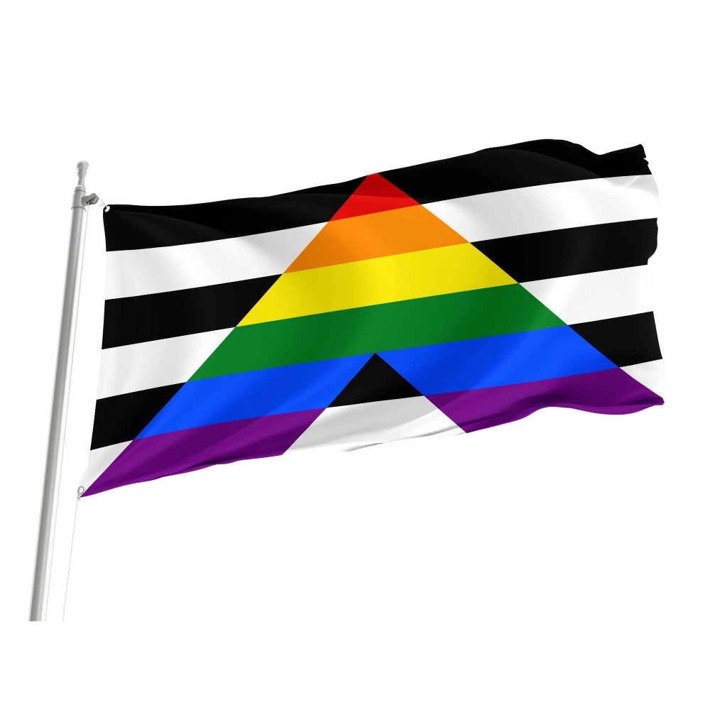 Straight Ally Flag for Indoor & Outdoor Use