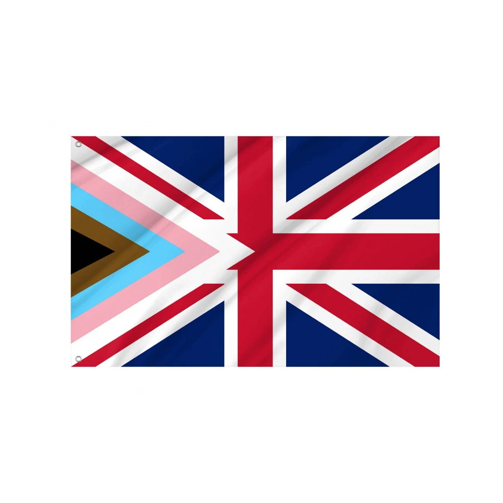 United Kingdom Progress Pride Flag for Indoor & Outdoor Use
