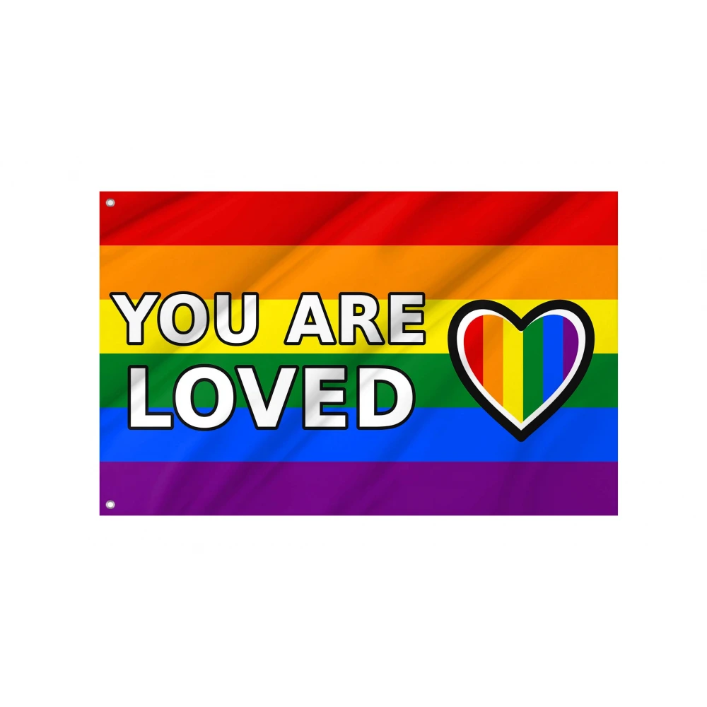 You Are Loved Pride Flag for Indoor & Outdoor Use