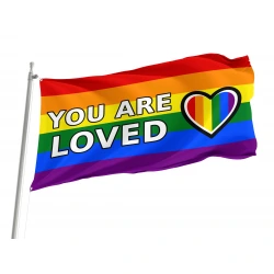 You Are Loved Pride Flag for Indoor & Outdoor Use