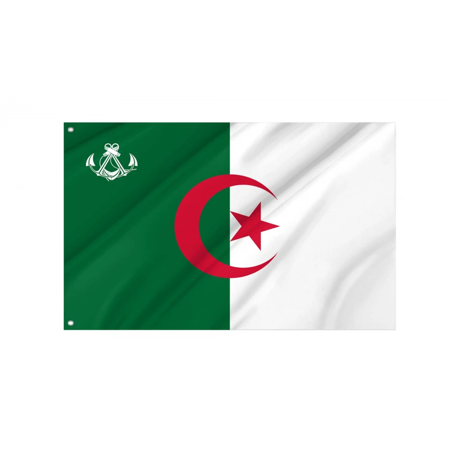 Algeria Naval Ensign Flag for Indoor & Outdoor Use, DZA06
