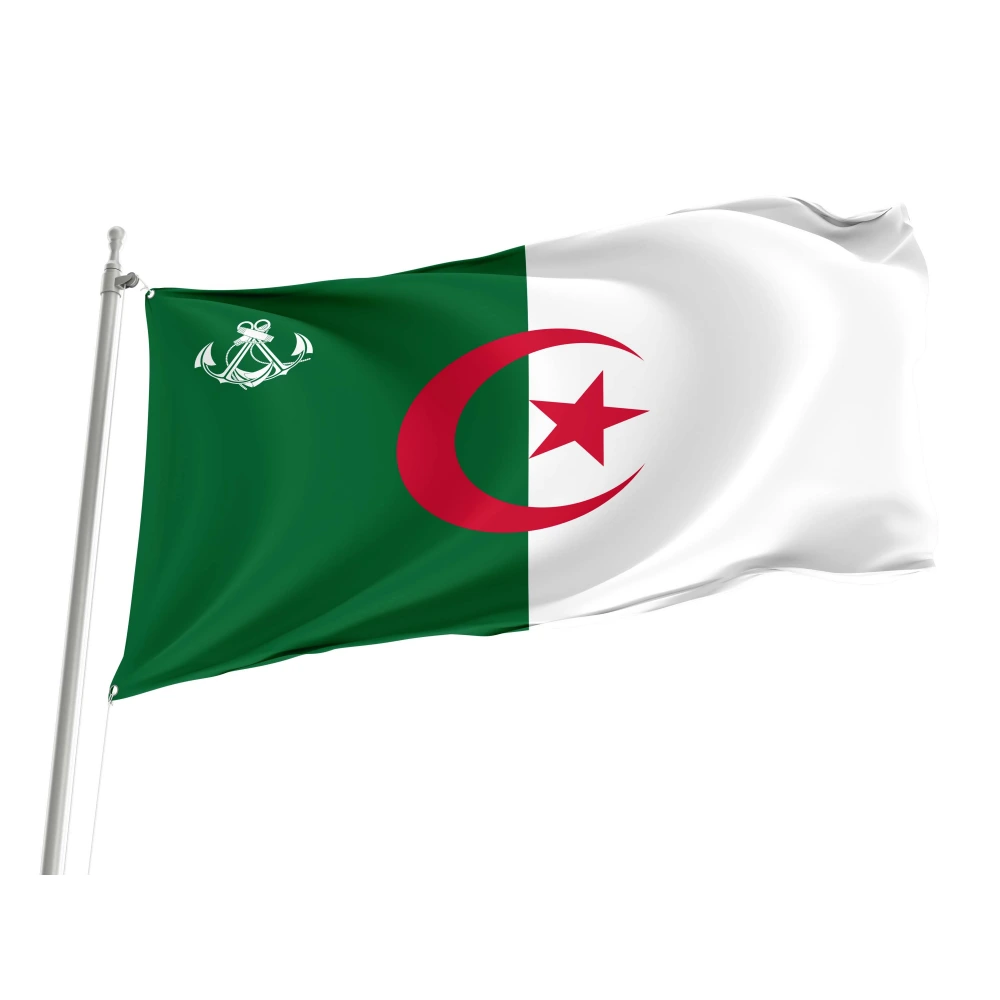 Algeria Naval Ensign Flag for Indoor & Outdoor Use