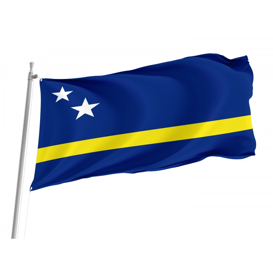 Flag of Curacao, Patriotic Flags, Unique Design Print, Flags for Indoor & Outdoor Use